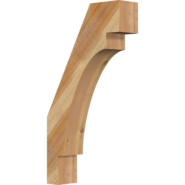 Ekena Millwork 4"W x 14"D x 26"H Merced Rough Sawn Knee Brace, Western Red Cedar BRC04X14X26MRC00RWR - main